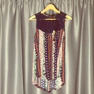 Boho sleeveless top